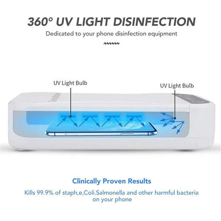 Portable Mobile Phone UV Sterilizer Sanitizer Box Disinfection Case Cleaner USB