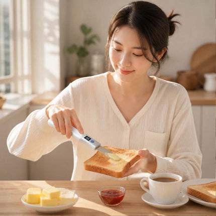 Heated Butter Knife With Digital Display, Stainless Steel Heated Butter Spreader