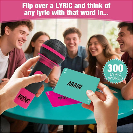 Exciting Grab the Mic Family Karaoke Board Game Lyric Cards Birthday Party