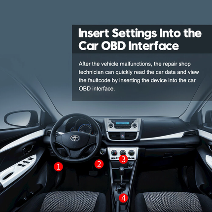 OBD2 Scanner Reader Bluetooth Wireless Auto Diagnostic Scan Tool for iOS&Android