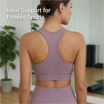 2pc Women Seamless Yoga Vest Suit Bra Pants Sportswear Fitness Sport Gym Running