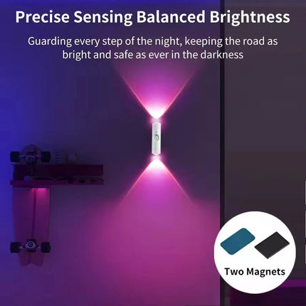 4Pcs USB Rechargeable Motion Sensor LED Night Light Wall Indoor Wireless Lamp Up-Down