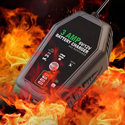 6V 12V Portable Car Battery Charger Trickle Pulse Repair Boat Caravan Motorcycle