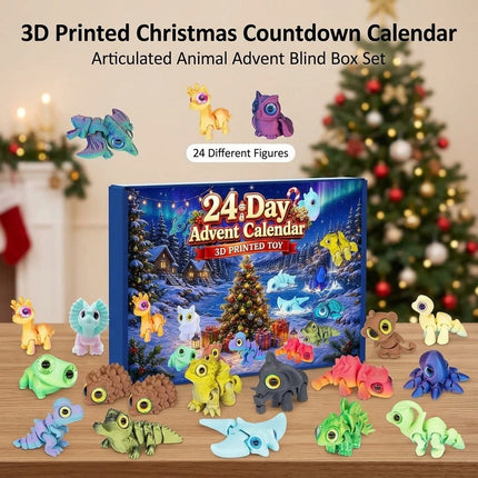 3D Printed Animals Christmas Advent Calendars 2026, 24 Day Christmas Countdown
