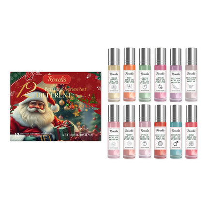 Christmas Perfume Set Advent Calendar 12Pcs Perfume Women Christmas Gift