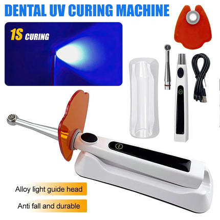 Dental Wireless Cordless LED Cure Curing Light Lamp 2400mw 5W Tool Resin 1 Sec