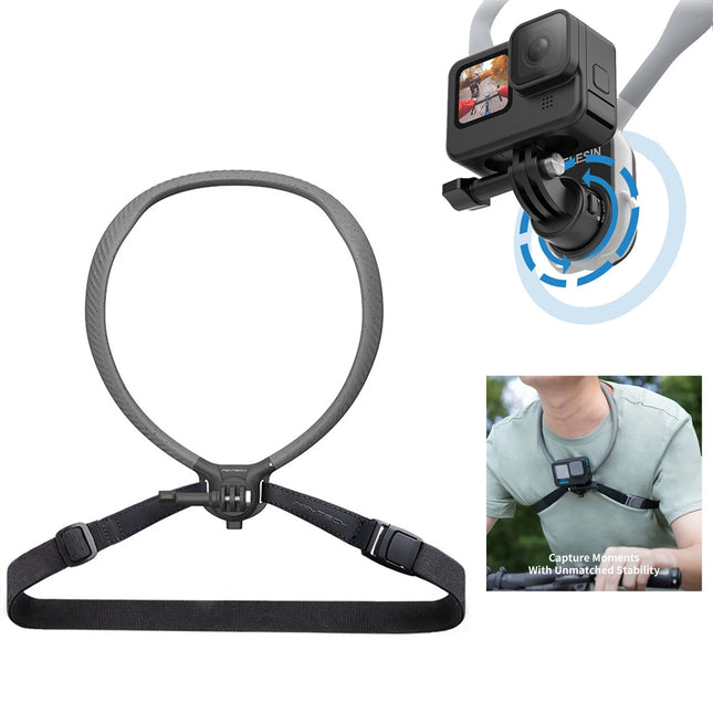 Neck Hold Mount Holder Compatible with GoPro Hero Series and Insta360 DJI Cameras