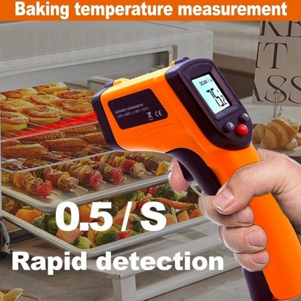 Infrared Thermometer Non-Contact Digital Temperature Meter for Cooking BBQ Kitchen