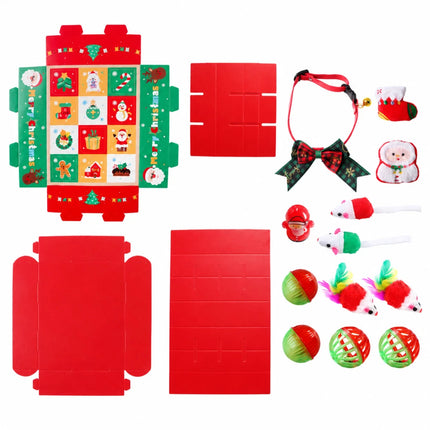Cat Advent Calendar 2026 Christmas Countdown Calendar for Kitten Toys 12 PCS  （C Set）