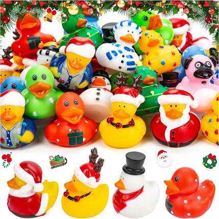 Christmas Advent Calendar Ducks 24 Days Christmas Countdown Rubber Duck