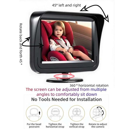 Car Camera HD Rear-Facing Monitor USB with Night Vision
