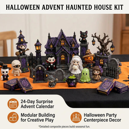 Halloween Advent Calendar 24 Days Horror Figures Countdown Toys Gift Set 2026