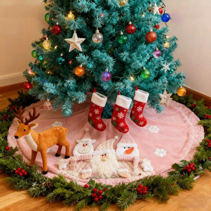 49 inch Thick Christmas Tree Skirt Decoration Xmas Holiday Party Decorations