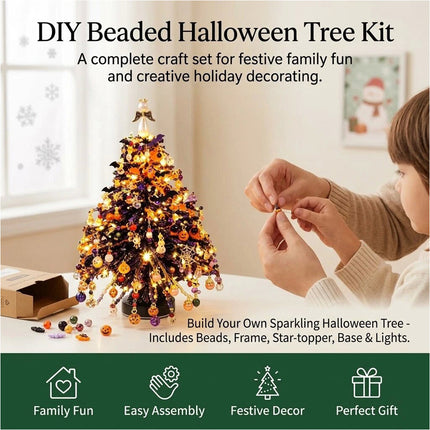 DIY Beaded Halloween Glow Set, Handmade Colorful Bead Ornament Making Set