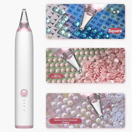 DIY Craft Electric Diamond Art Painting Pen Diamond Suction Tool for Nail Art