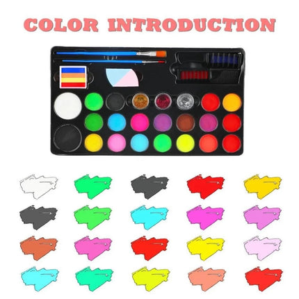 20 Colors Professional Face Paint Kit Face Painting Kit for  Party Xmas Gift