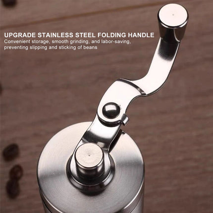 Hand Manual Coffee Bean Grinder Stainless Steel Conical Burr Portable Travel AU