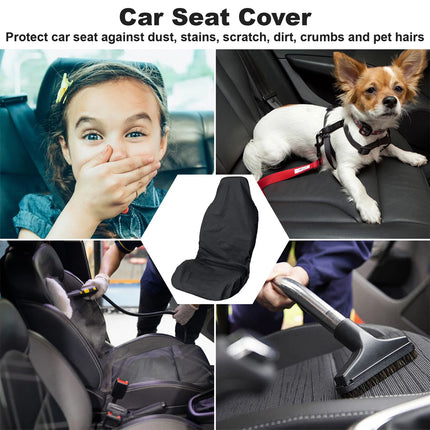 Universal Auto Car Seat Covers Anti Slip Throw Over Seat Cover Protector Black
