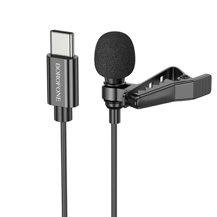 360° Lavalier Microphone Clip-On USB-C Mic for Android Laptop