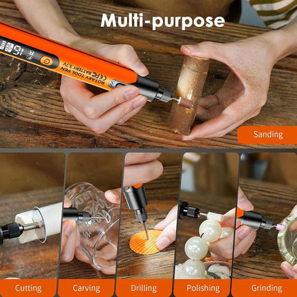 Mini Electric Engraving Pen Set Grinding Wood Jade Carving Polishing Machine