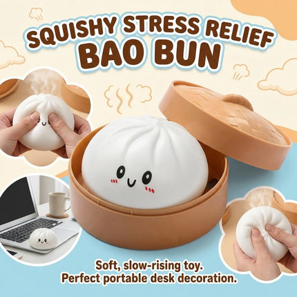 Giant Dumpling Squishys, Baozi Shaped Stress Relief Toy, Jumbo Rainbow Stress Ball Toy  (9Pcs/Set)
