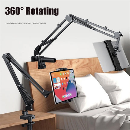 360° Flexible Lazy Bed Desk Phone Holder Long Arm Tablet Stand Mount Universal