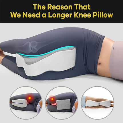 Premium Leg Pillow Foam Memory Leg and Knee Pain Relief Pillow for Side Sleeping