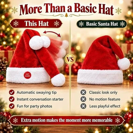 Merry Christmas Dancing Moving Santa Hat Party Funny Hat Xmas  Gift