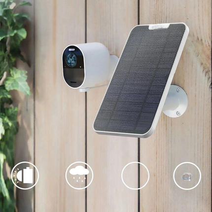 4W Solar Panels for Eufy Eufycam Cam E/2C/E/2 Pro Wall Mount With 3M Power Cable