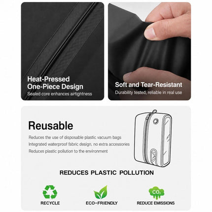 Dustproof Travel Vacuum Sealed Bag Portable Vacuum Packing Compression Pouch
