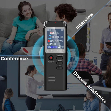 Digital Voice Recorder Dictaphone Audio MP3 Player Sound Voice Recording Device