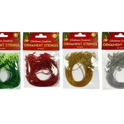 200X Christmas Ornament String Precut Hanging Rope For Xmas Ball Decor DIY 20cm