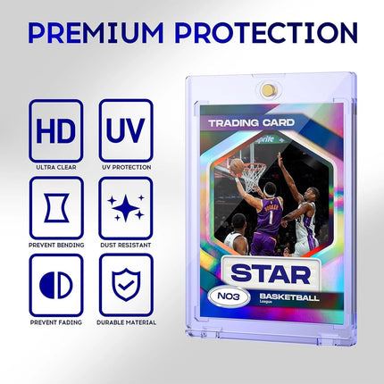 25 Card Holders 35pt One Touch UV Protect Toploader Card Sleeves Ultra