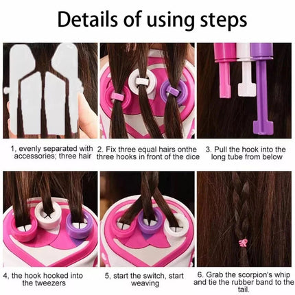 Automatic Hair Braider Styling Tool Smart Quick Easy DIY Braid Electric Machine~