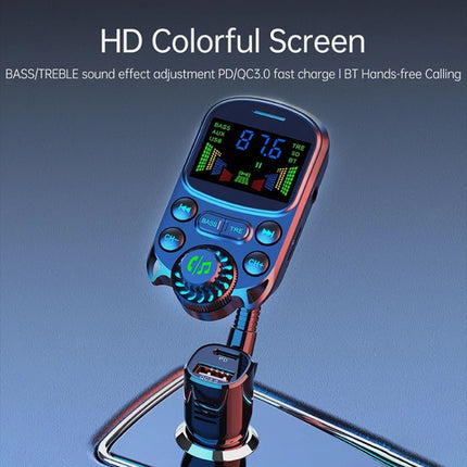 Bluetooth 5.3 FM Transmitter for Car Adapter PD30W & USB Port Fast Charge