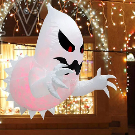 LED Light Halloween Inflatables Blow Up Ghost with Indoor/Outdoor Yard Decor