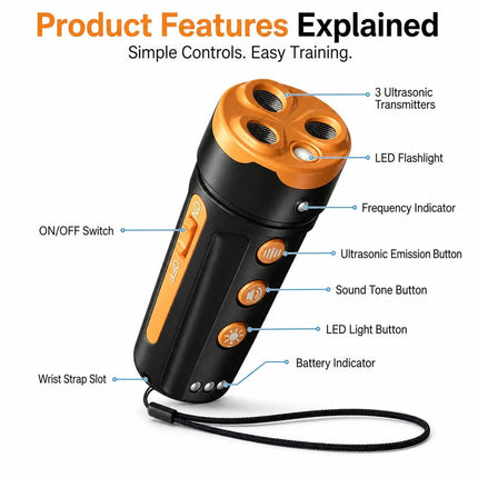 Outdoor Anti Bark Device Ultrasonic Dog Barking Control Stop Repeller Trainer