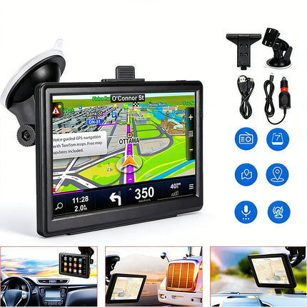 7'' Inch Portable Truck Car  Navigation Lifetime Free AU Map Updates Sat Nav