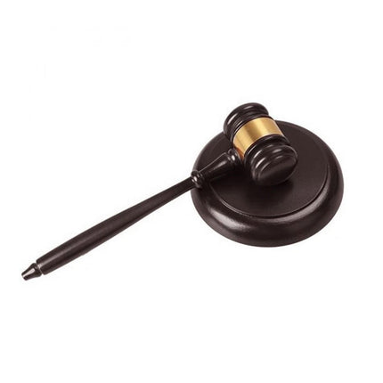 Wooden Handcrafted Hammer Wood Gavel Sound Block for Lawyer Judge Auction Sale