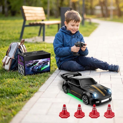1:64 2.4G High Speed Drift Rc Car 4WD Remote Control Car Mini GTR Racing Model
