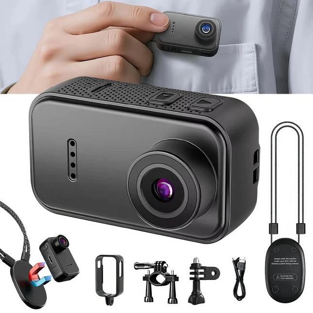 Portable Mini 2K Action Camera Magnetic Sport Camera Camcorder