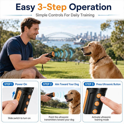 Outdoor Anti Bark Device Ultrasonic Dog Barking Control Stop Repeller Trainer