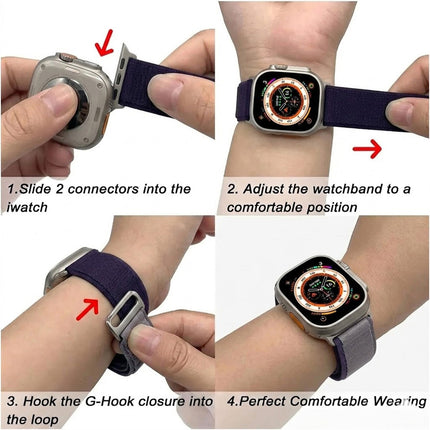 For Apple Watch iWatch Band Strap 9 8 7 6 SE 46mm 42mm 44mm SE Ultra Nylon Alpine