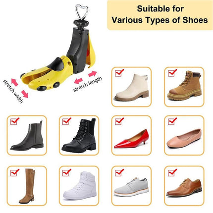 2 Pieces Shoe Stretcher Boot Stretcher Shoe Expander Shoe Widener for Women Men
