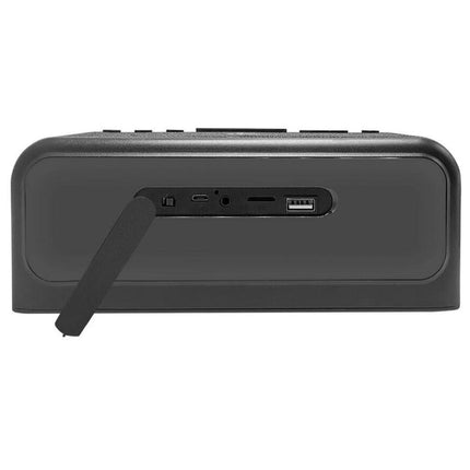 Laser Digital Alarm Clock FM Radio Wireless Charging w/ Bluetooth Speaker Red  Qualité Living
