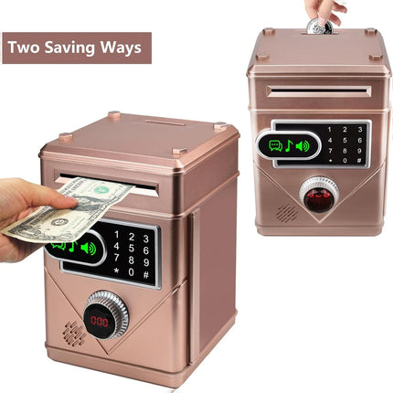 Automatic Electronic Piggy Bank Password ATM Money Box Cash Coin Saving Box Gift