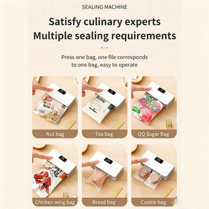 Plastic Bag Sealer Mini Heat Bag Sealing Machine Rechargeable Handheld Food Pack