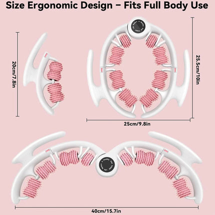 Lymphatic Drainage Massager Roller Anti-Cellulite Fascia Tool Legs Glutes Belly