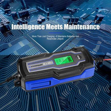 Smart Battery Charger Trickle 4A 6V/12V Automatic SLA AGM Car Truck Motorcycle