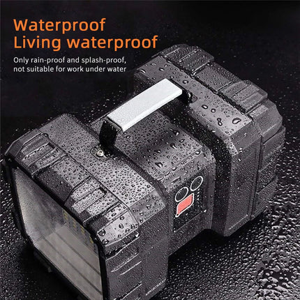 100000LM LED Searchlight Spotlight USB Rechargeable Hand Torch Work Light Lamp